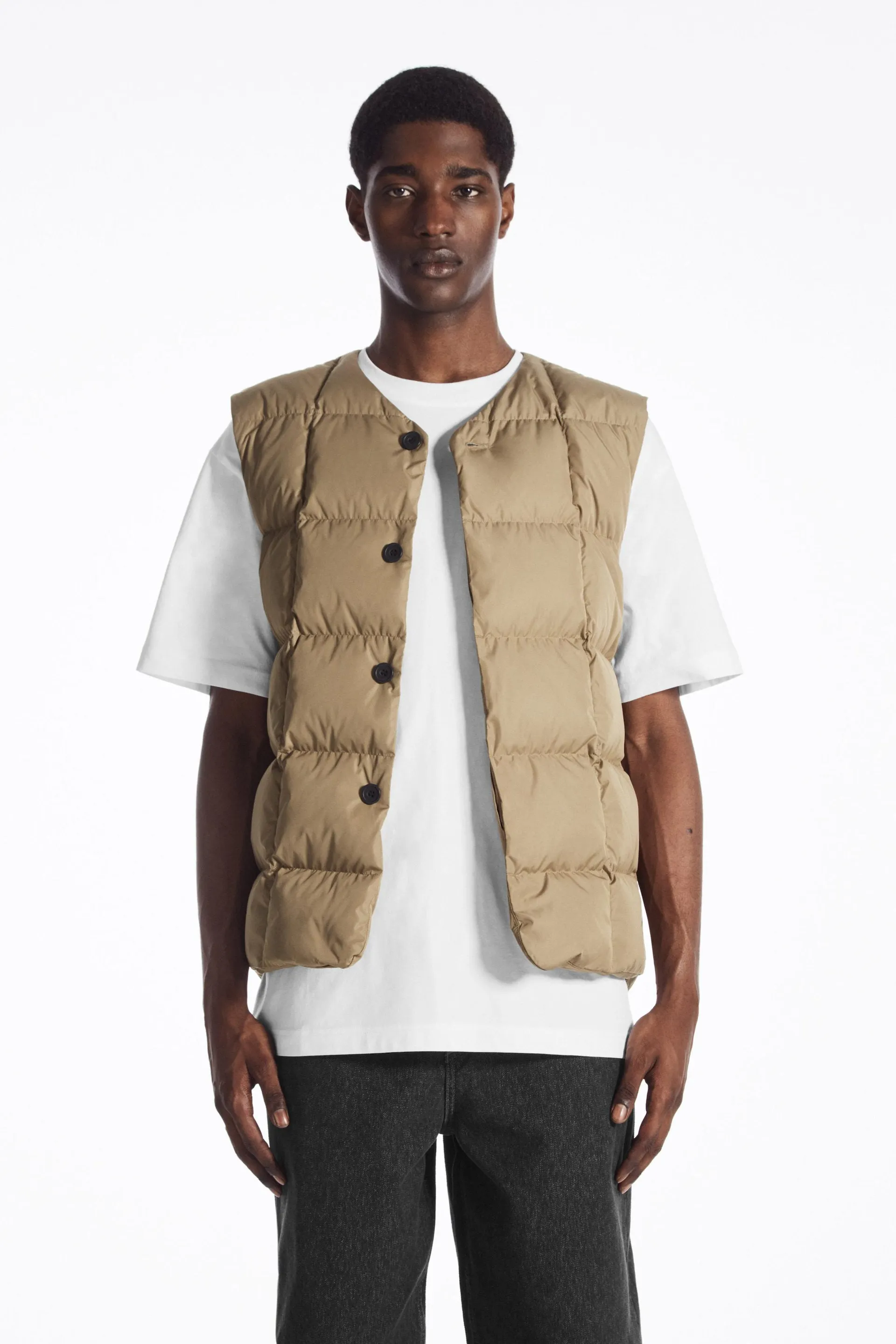 QUILTED PADDED LINER GILET