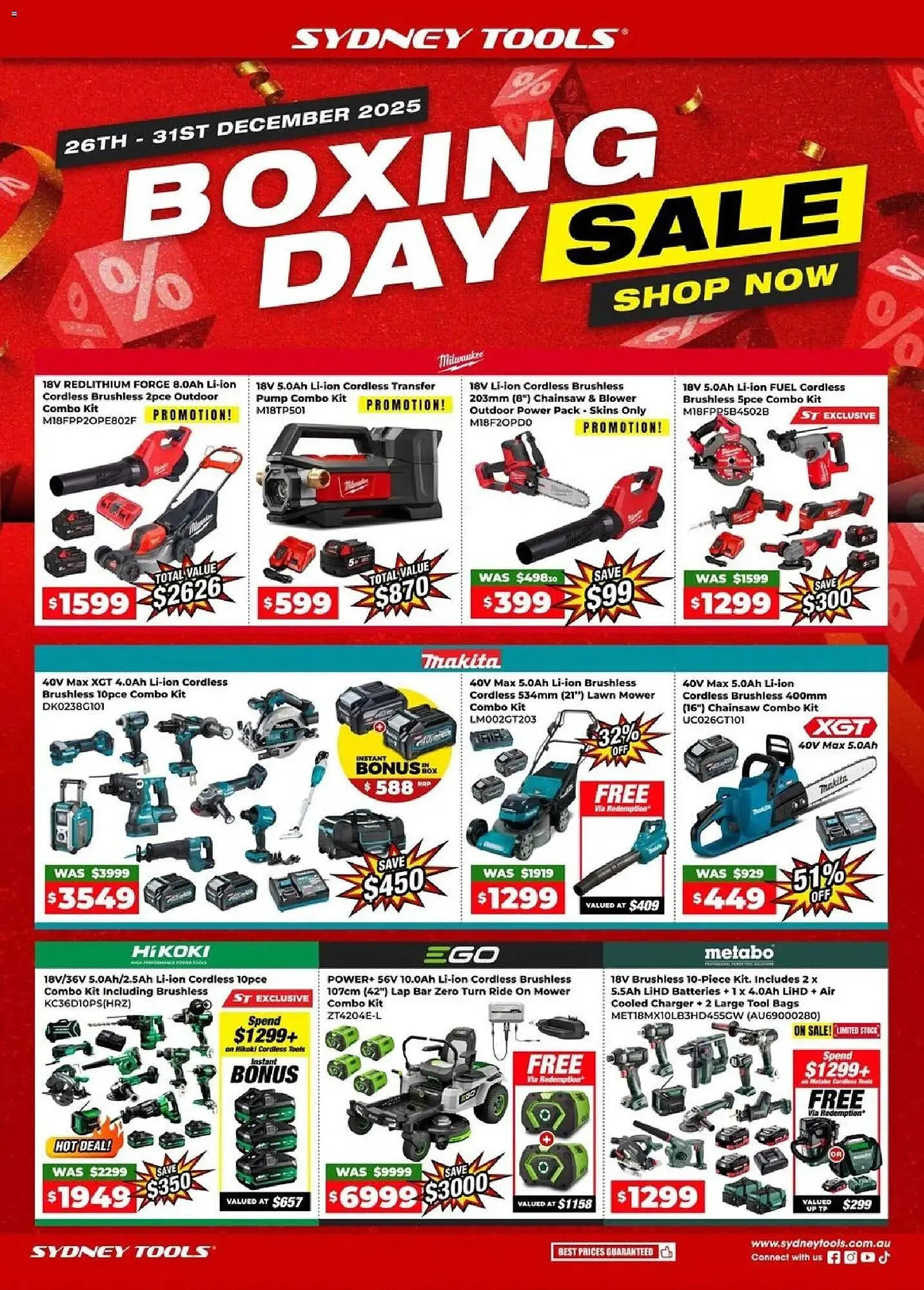 Sydney Tools catalogue - Catalogue valid from 25 December to 31 December 2025 - page 1