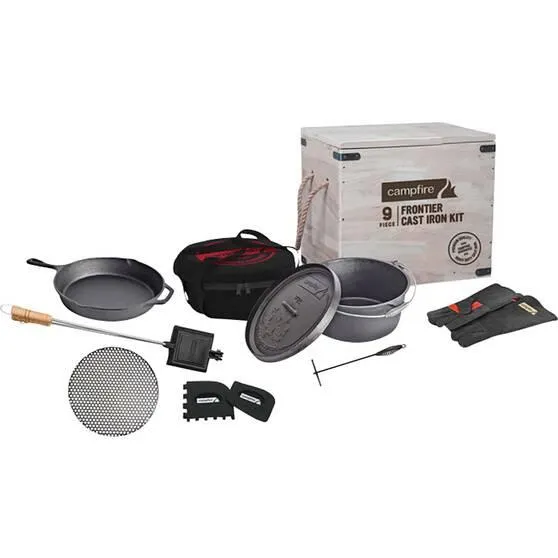 Campfire Frontier 9 Piece Cast Iron Cook Set