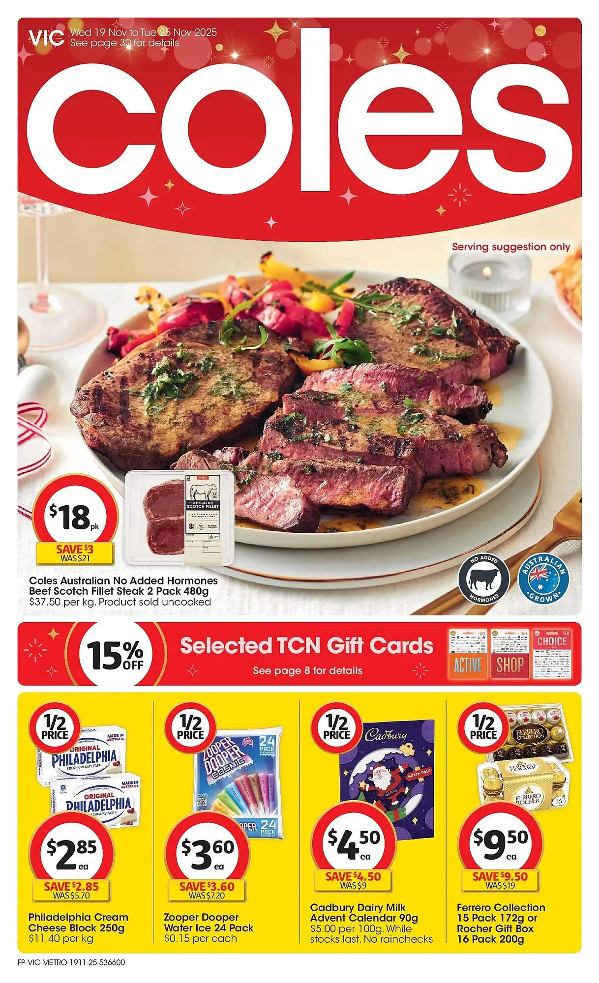 Coles catalogue - Catalogue valid from 19 November to 25 November 2025 - page 1