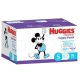 Huggies Boys' Ultra Dry Nappy Pants Plus Size 5 Walker (12-17kg) 76 Nappies