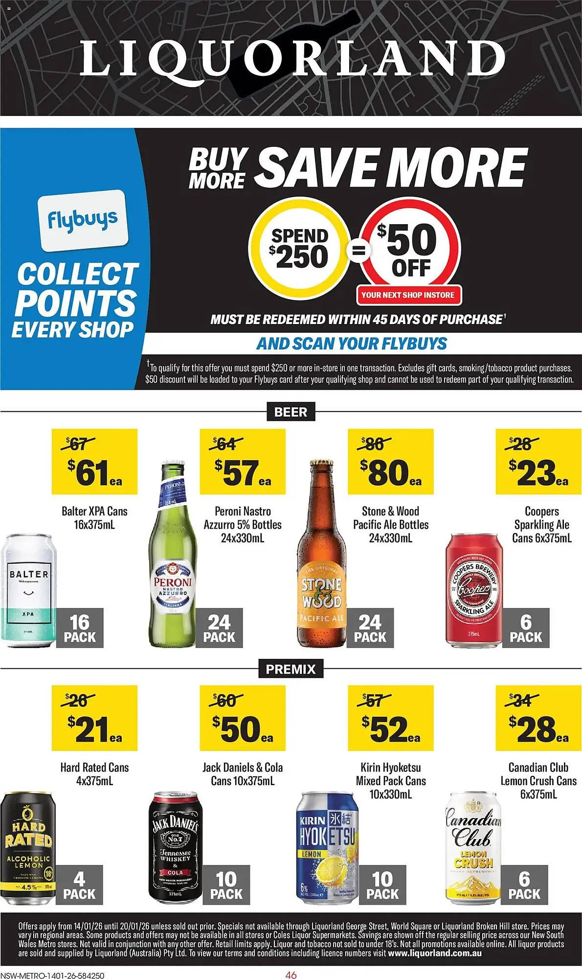 Liquorland catalogue - Catalogue valid from 14 January to 20 January 2026 - page 1