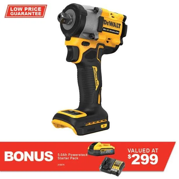 DEWALT 18V Brushless 1/2" XR Compact Wrench Detent Pin Skin DCF922N-XJ