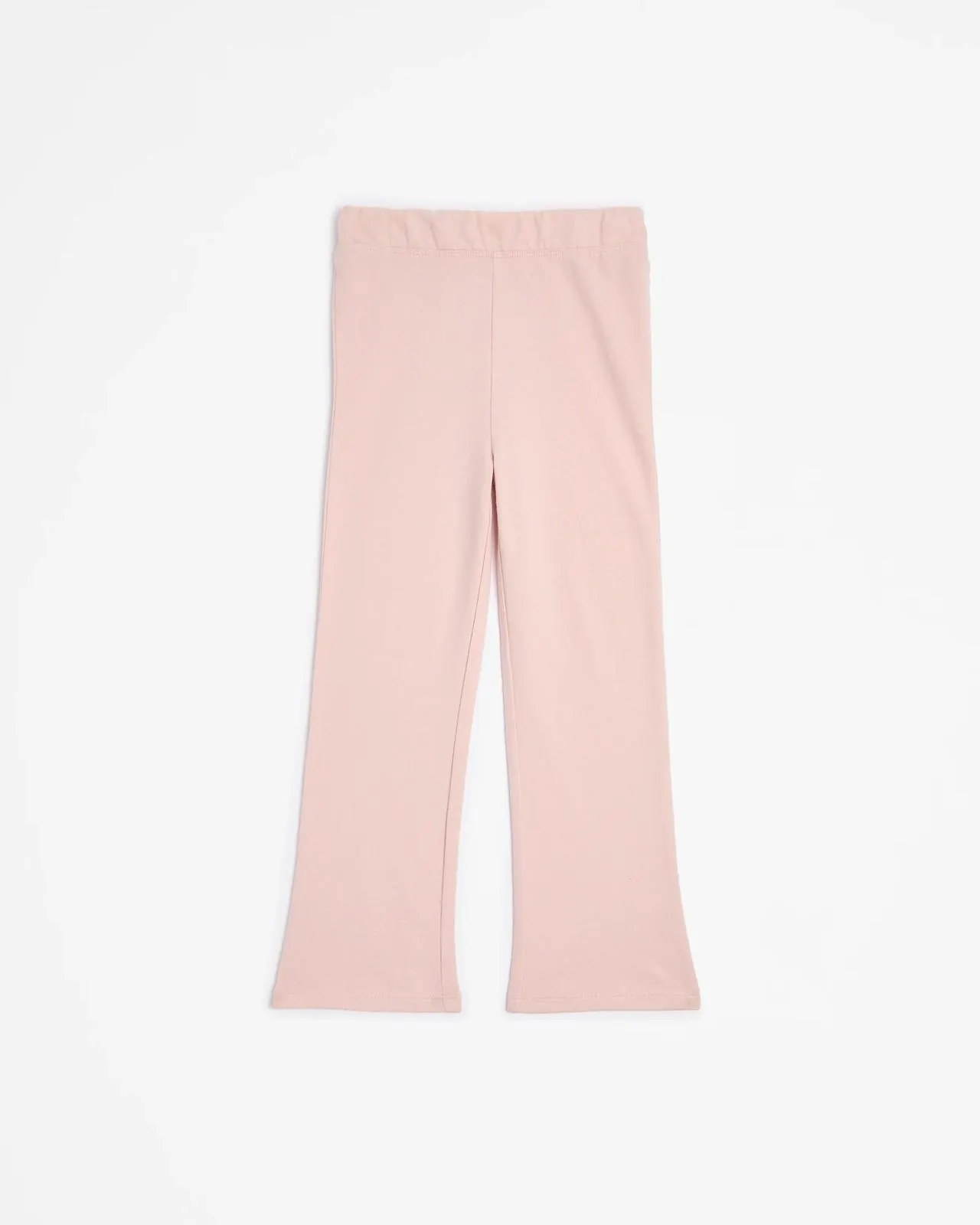 Australian Cotton Denim Knit Flare Leggings - Pink