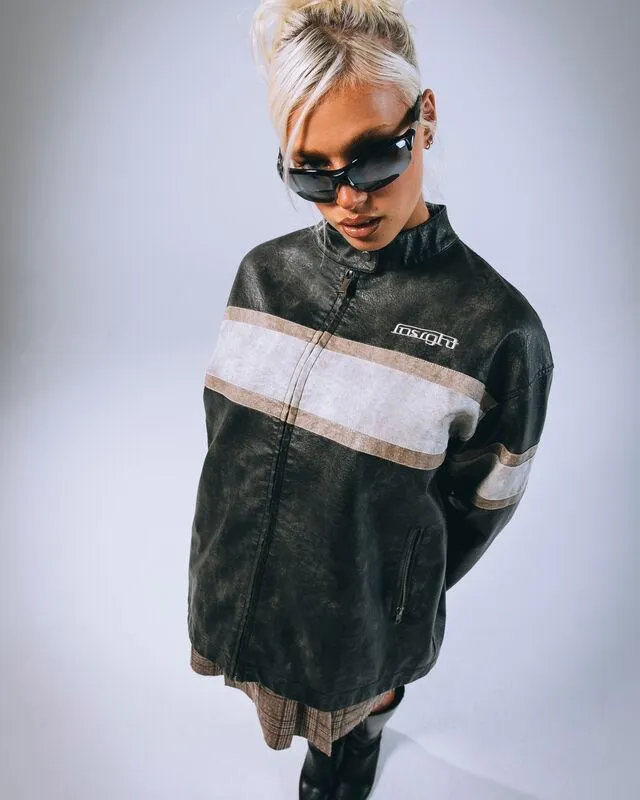 Harvey Distressed Biker Jacket