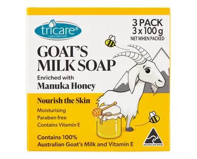 Tricare Goat’s Milk Soap 3pk