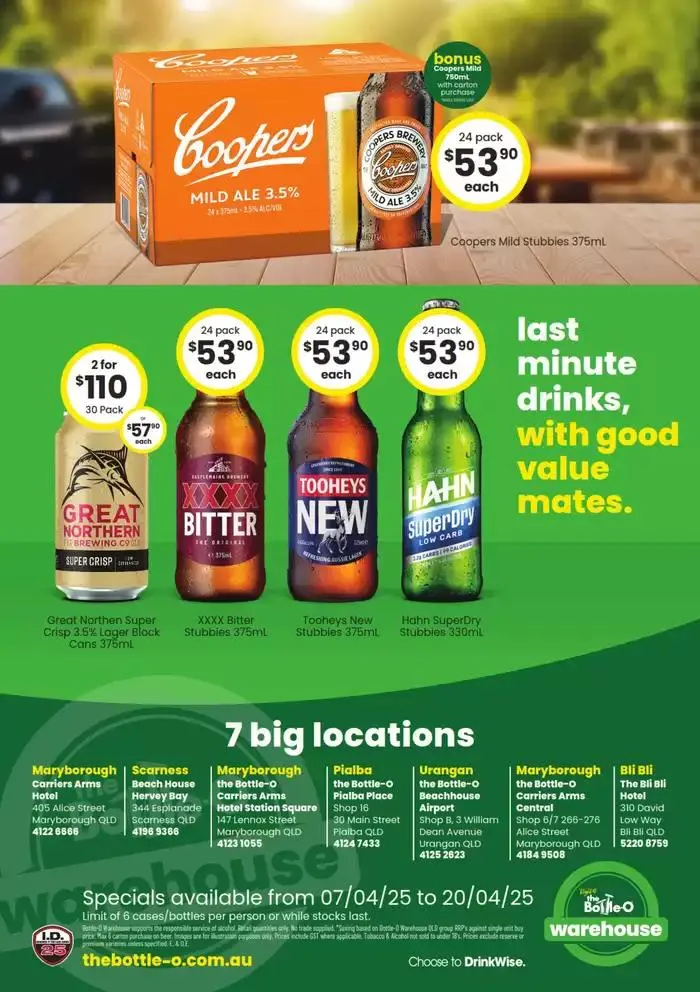 Good Value Booze, For Long Weekends. QLD 07/04 - Catalogue valid from 7 April to 20 April 2025 - page 8