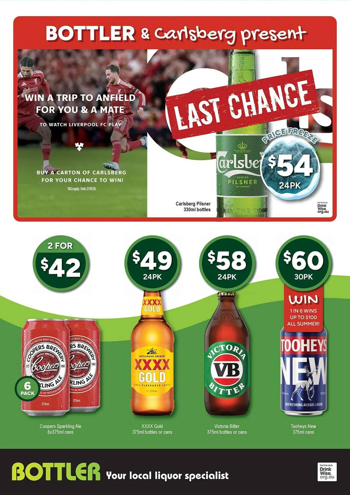 Bottler catalogue - Catalogue valid from 14 January to 27 January 2026 - page 1