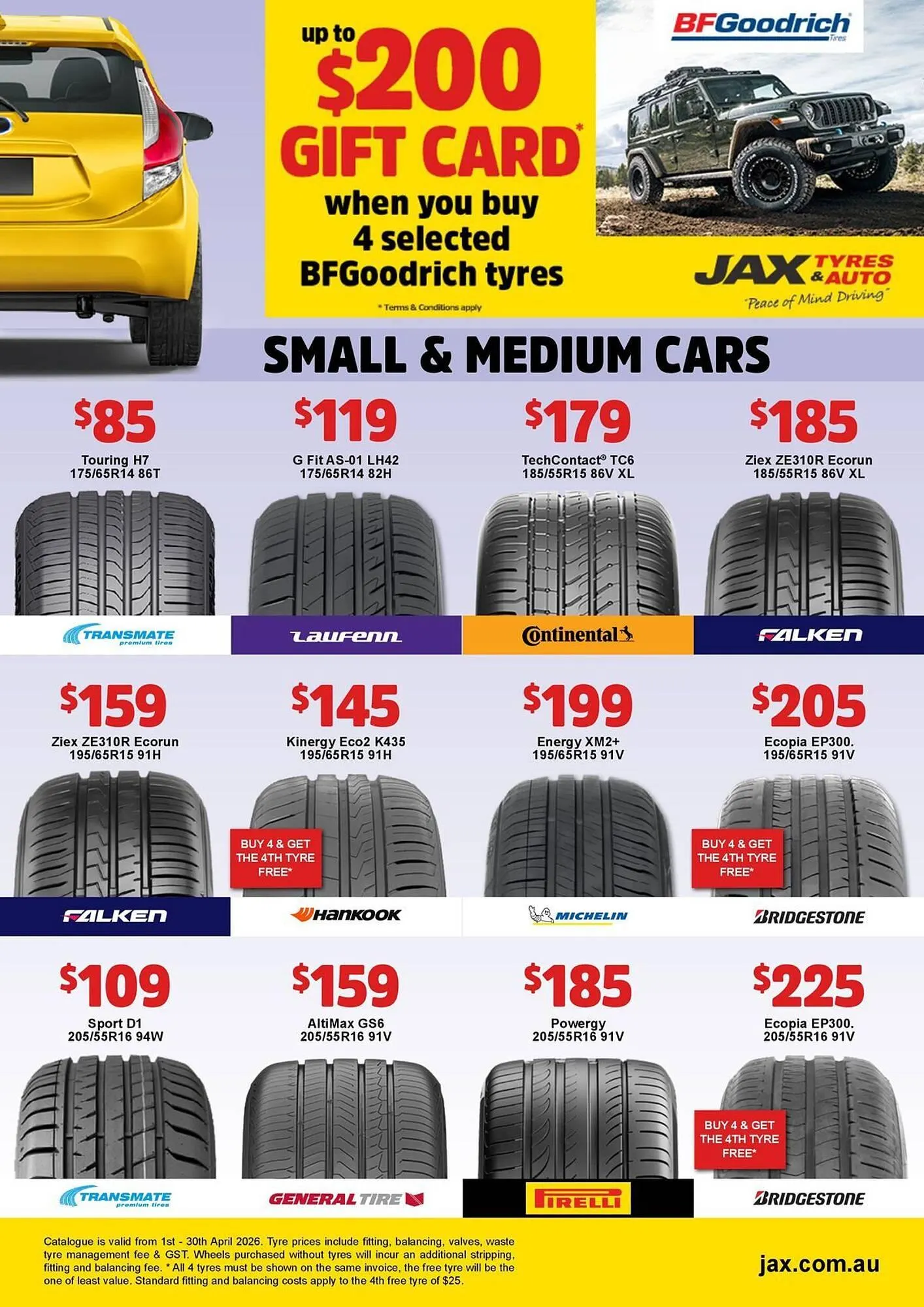 Jax Tyres catalogue - Catalogue valid from 2 April to 30 April 2026 - page 2
