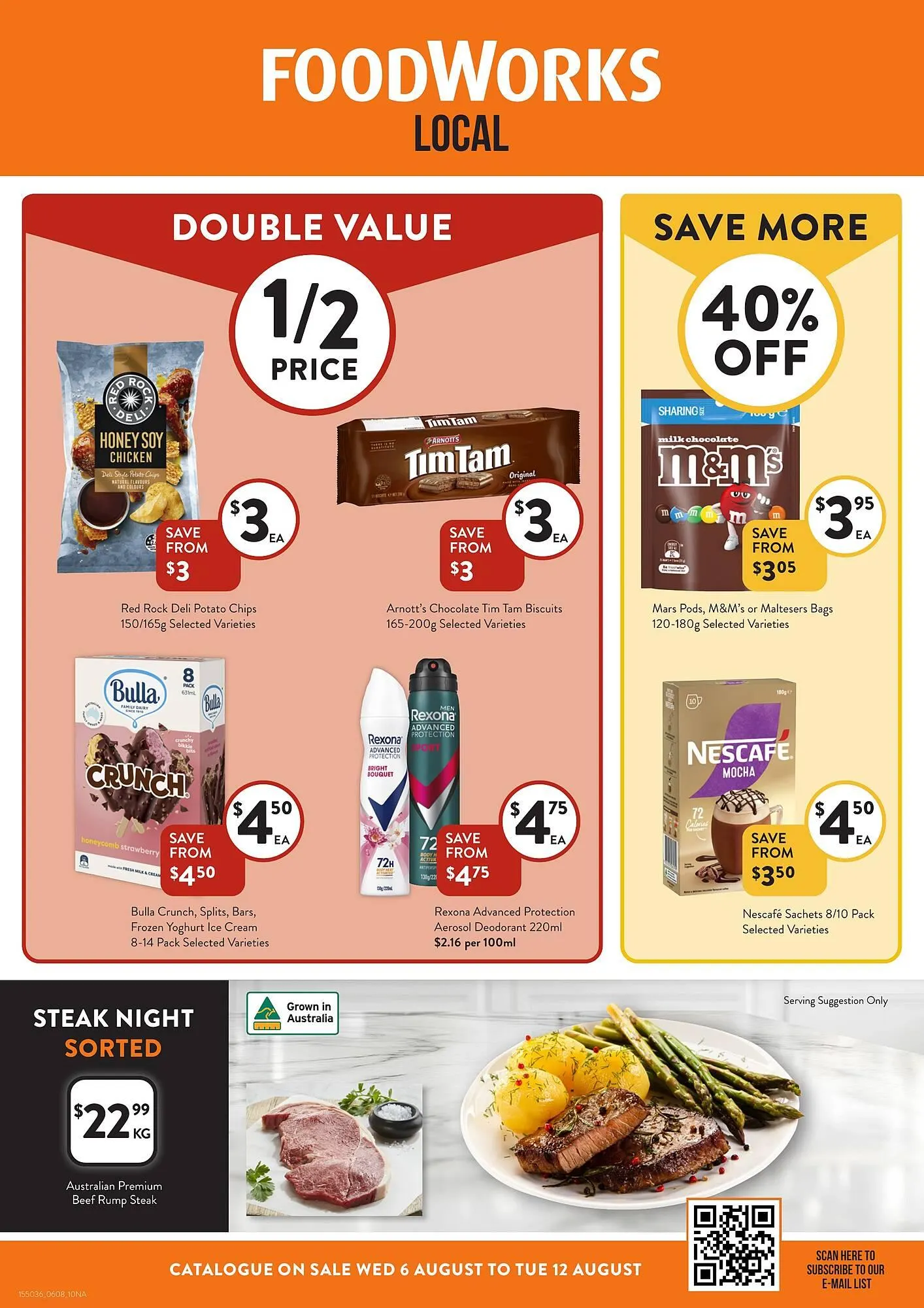 Foodworks catalogue - Catalogue valid from 6 August to 12 August 2025 - page 1