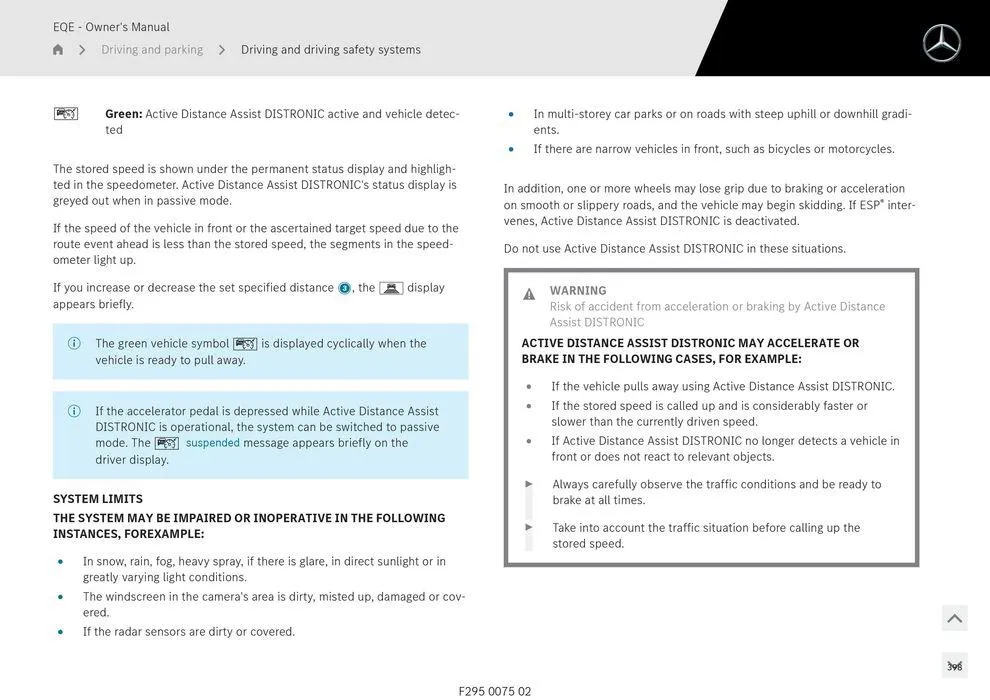 EQE Sedan - Catalogue valid from 11 September to 11 September 2025 - page 398