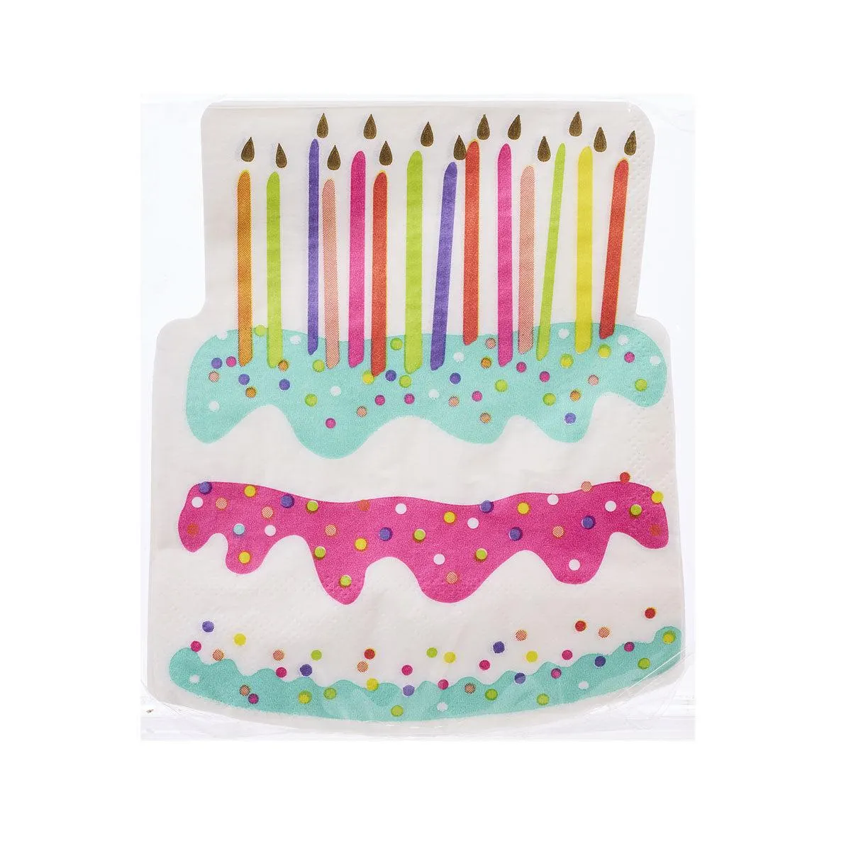 Cake Shape Napkin 20pk