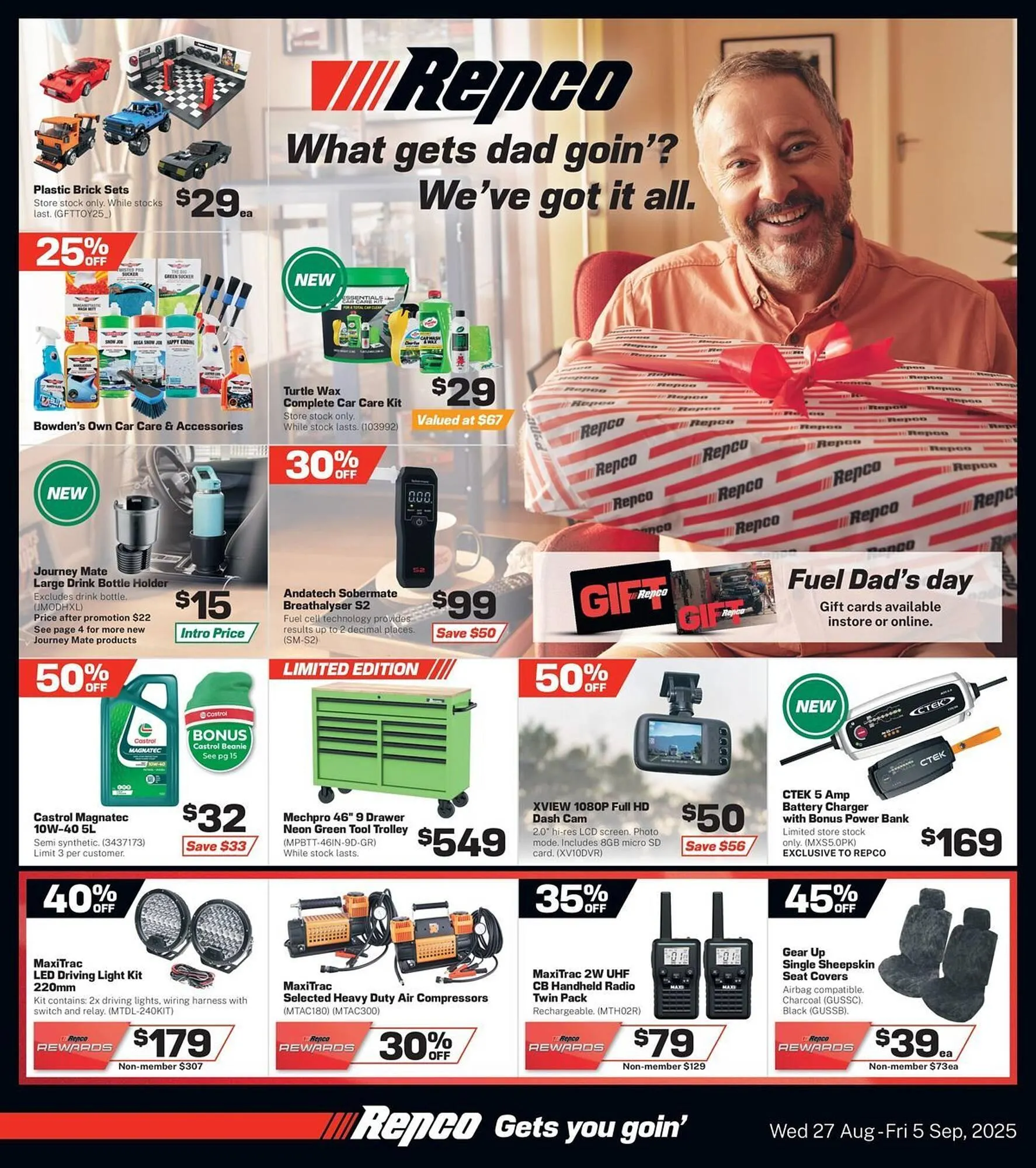 Repco catalogue - Catalogue valid from 27 August to 5 September 2025 - page 1