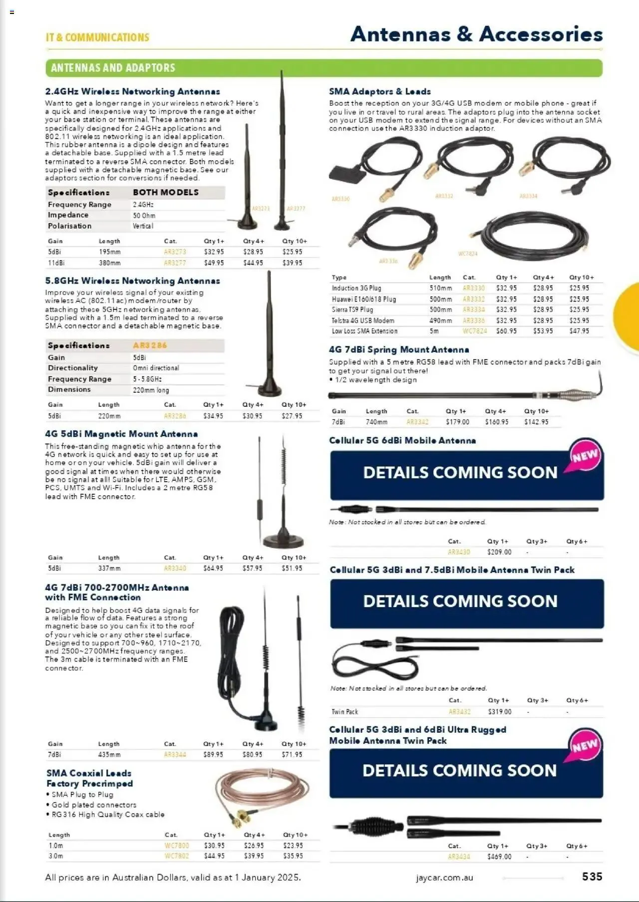 Jaycar Celebrating 40 Years in Electronics - Catalogue valid from 1 January to 29 August 2025 - page 463
