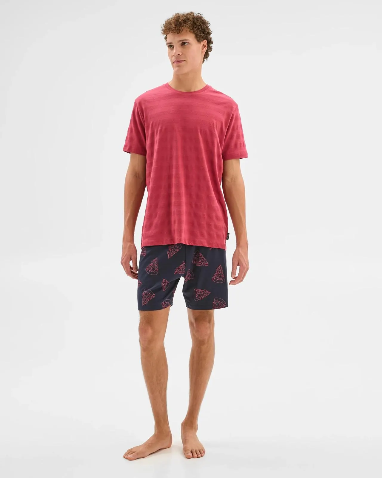 Australian Cotton Blend Print Jersey Sleep Shorts - Maxx