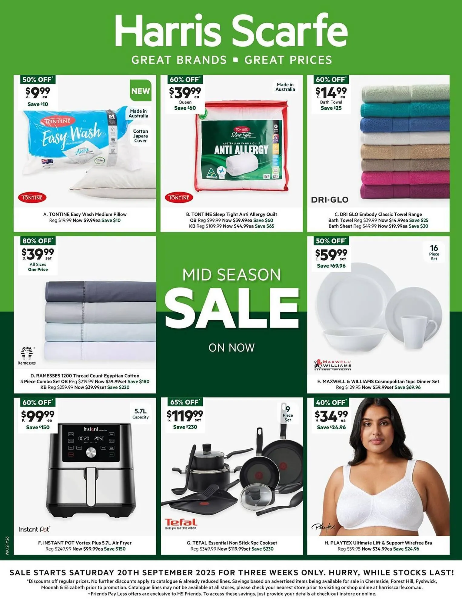 Harris Scarfe catalogue - Catalogue valid from 22 September to 11 October 2025 - page 1