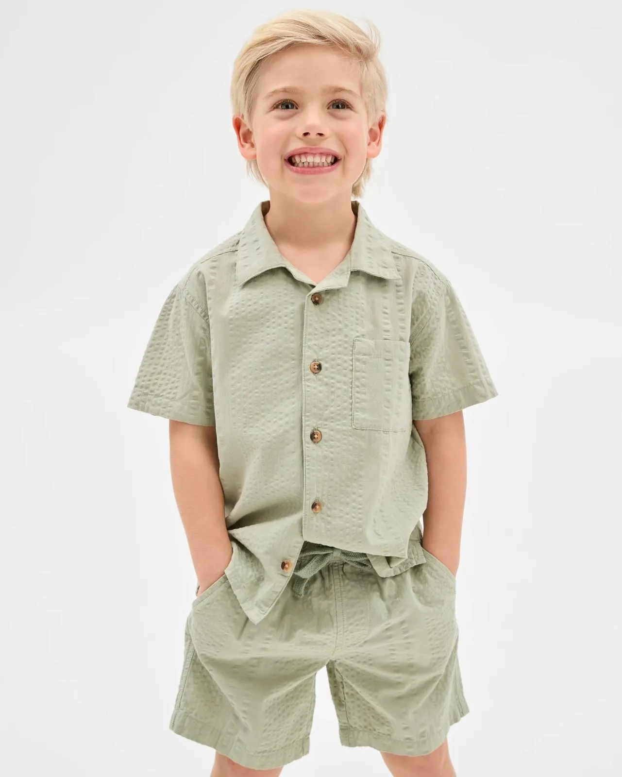 Australian Cotton Shirt and Short 2 Piece Set