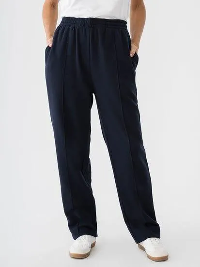 Womens Open Cuff Trackpant Blue