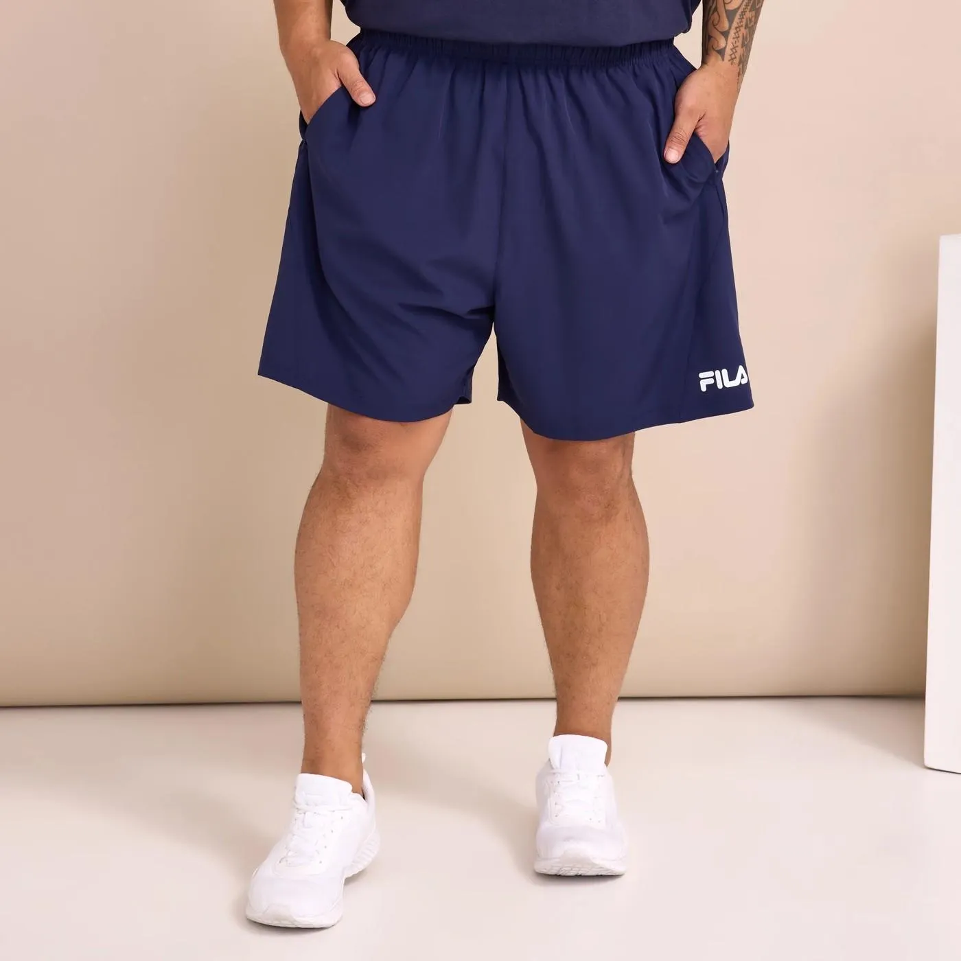 Fila Plus Judd Shorts - Navy Blue