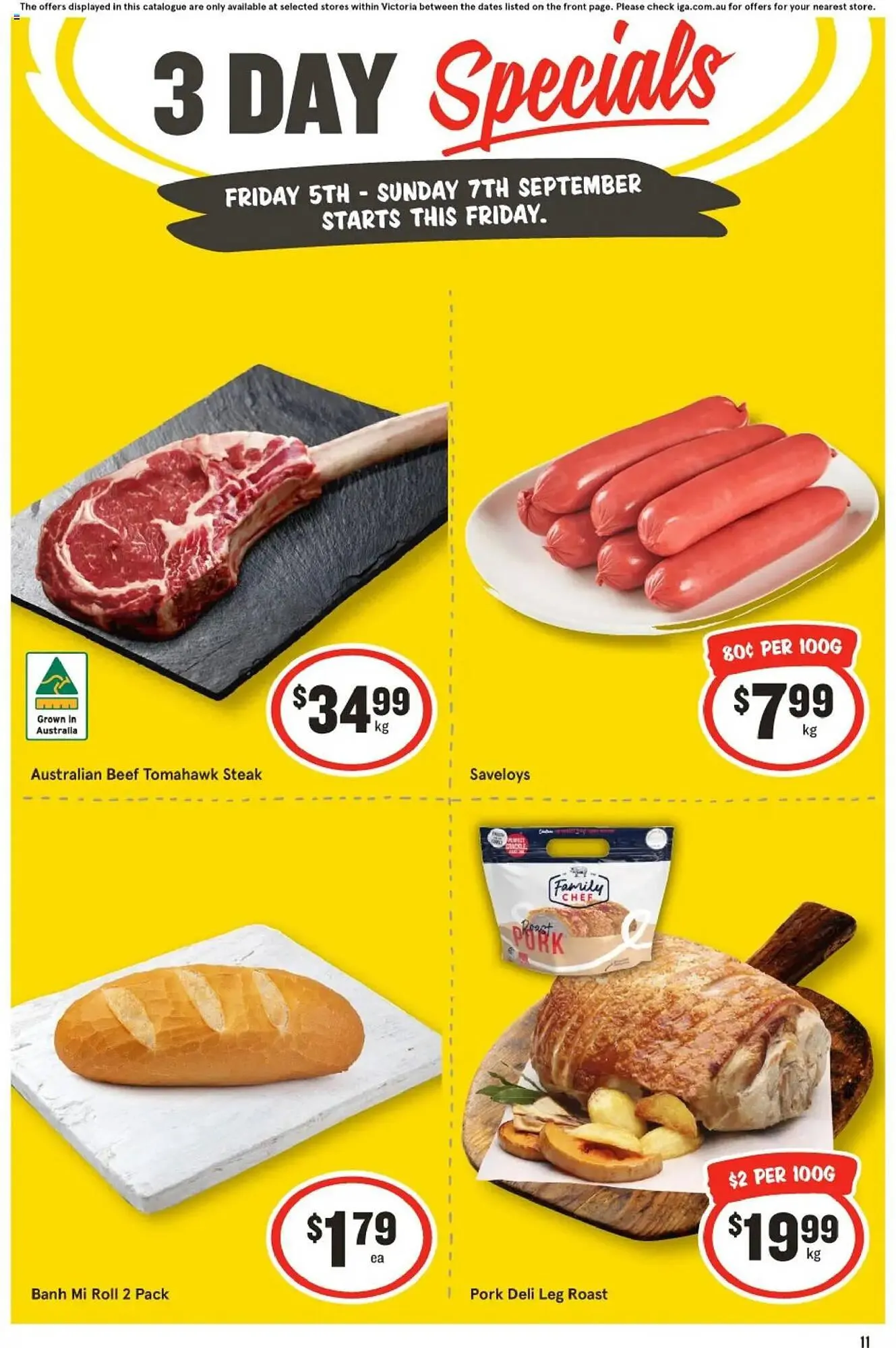 IGA catalogue - Catalogue valid from 5 September to 7 September 2025 - page 1