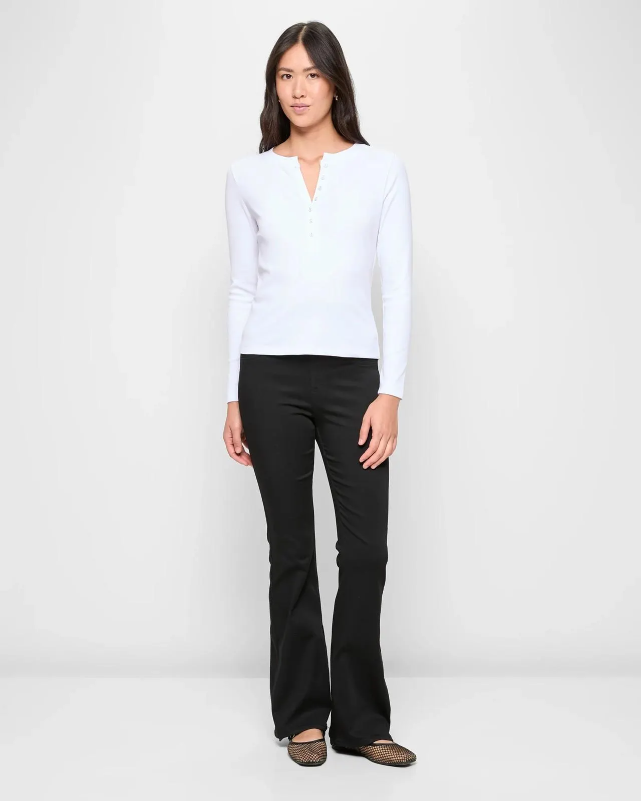 High Rise Full Length Flare Denim Jeggings - Lindsey