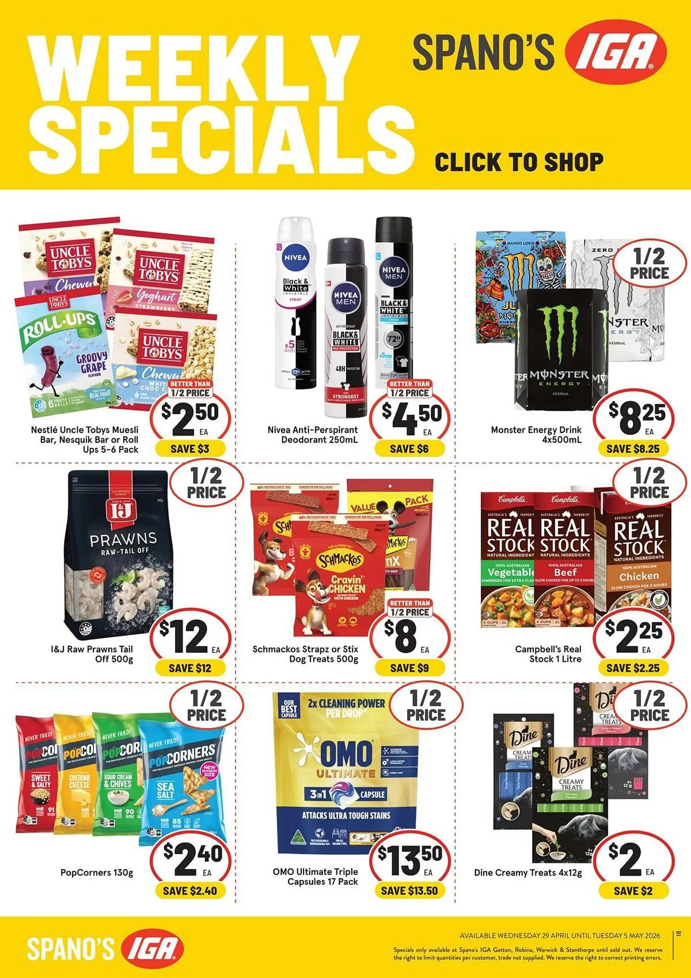 IGA catalogue - Catalogue valid from 29 April to 5 May 2026 - page 1
