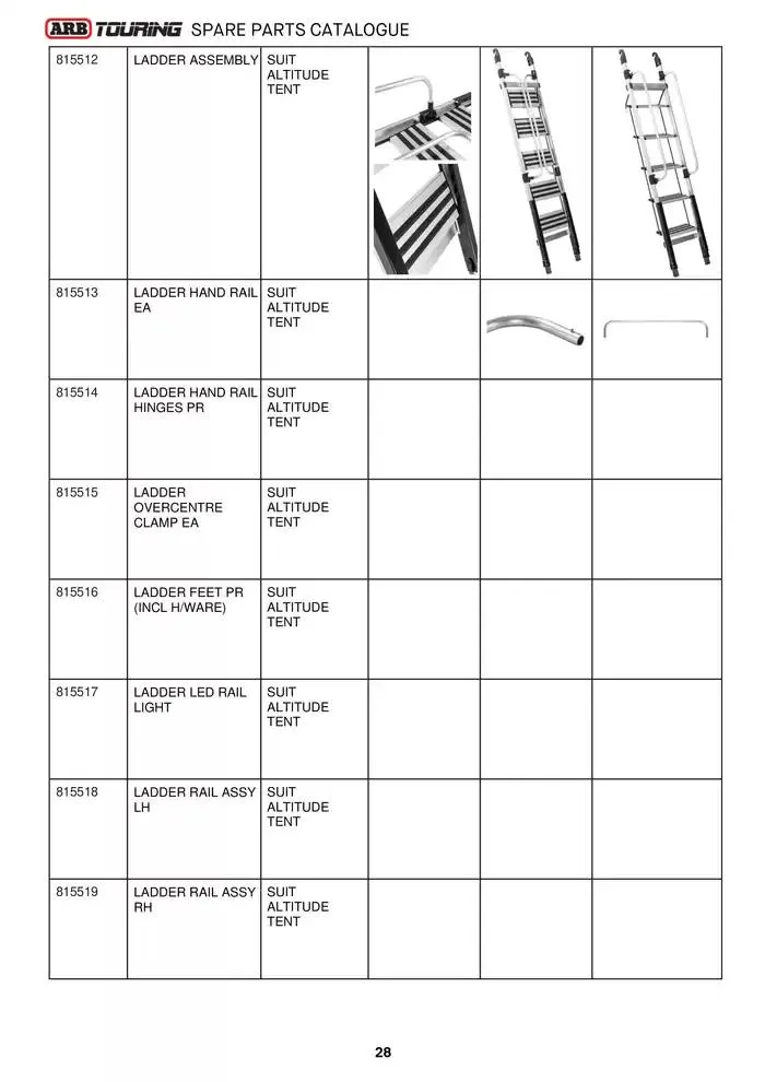 ARB Touring Spare Parts Catalogue - Catalogue valid from 14 March to 31 March 2025 - page 28