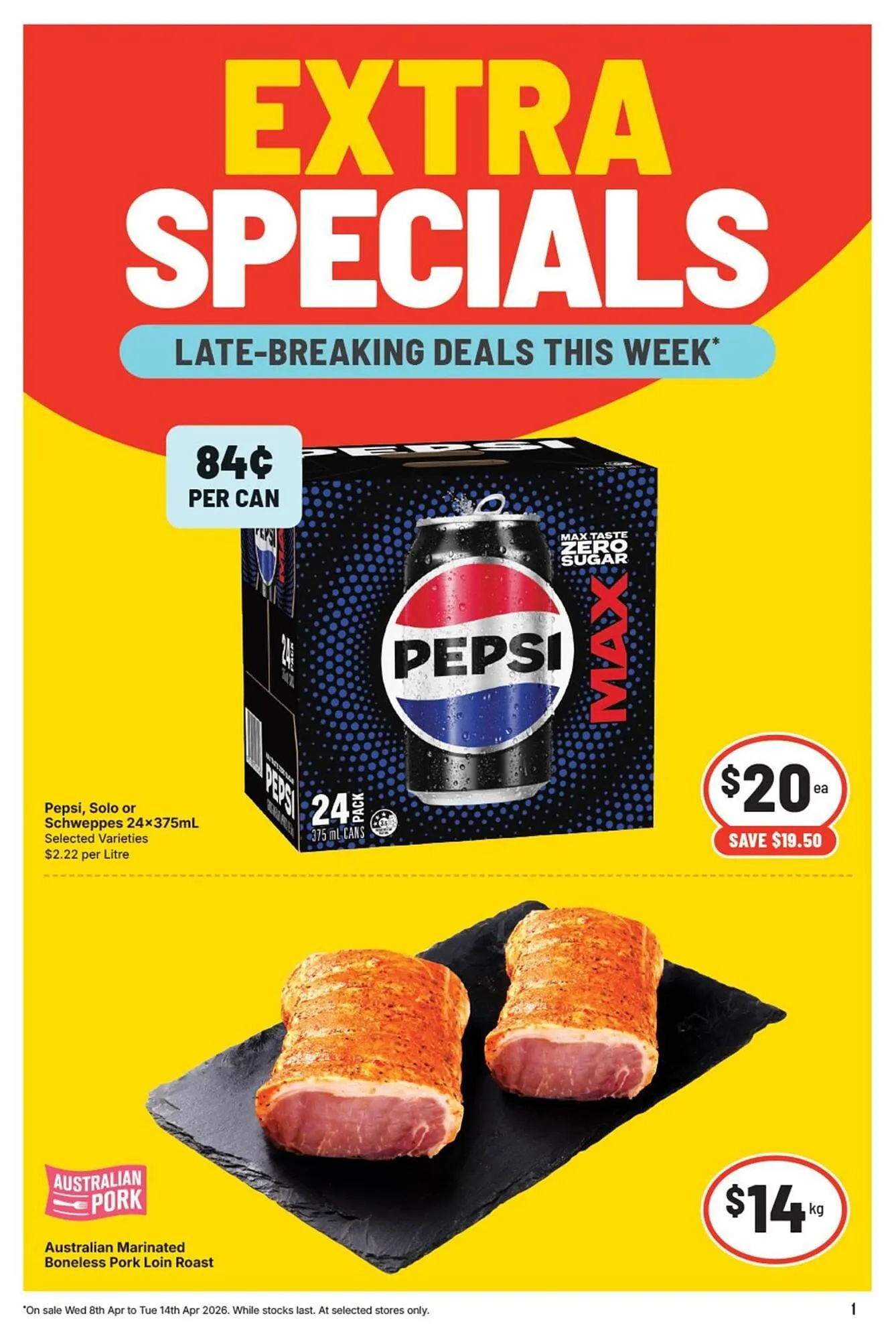 IGA catalogue - Catalogue valid from 8 April to 14 April 2026 - page 1