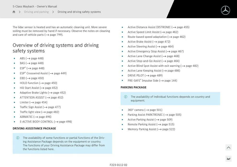 S - Class Maybach - Catalogue valid from 11 September to 11 September 2025 - page 447