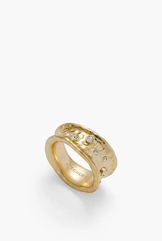 Sculptural Crystal Ring