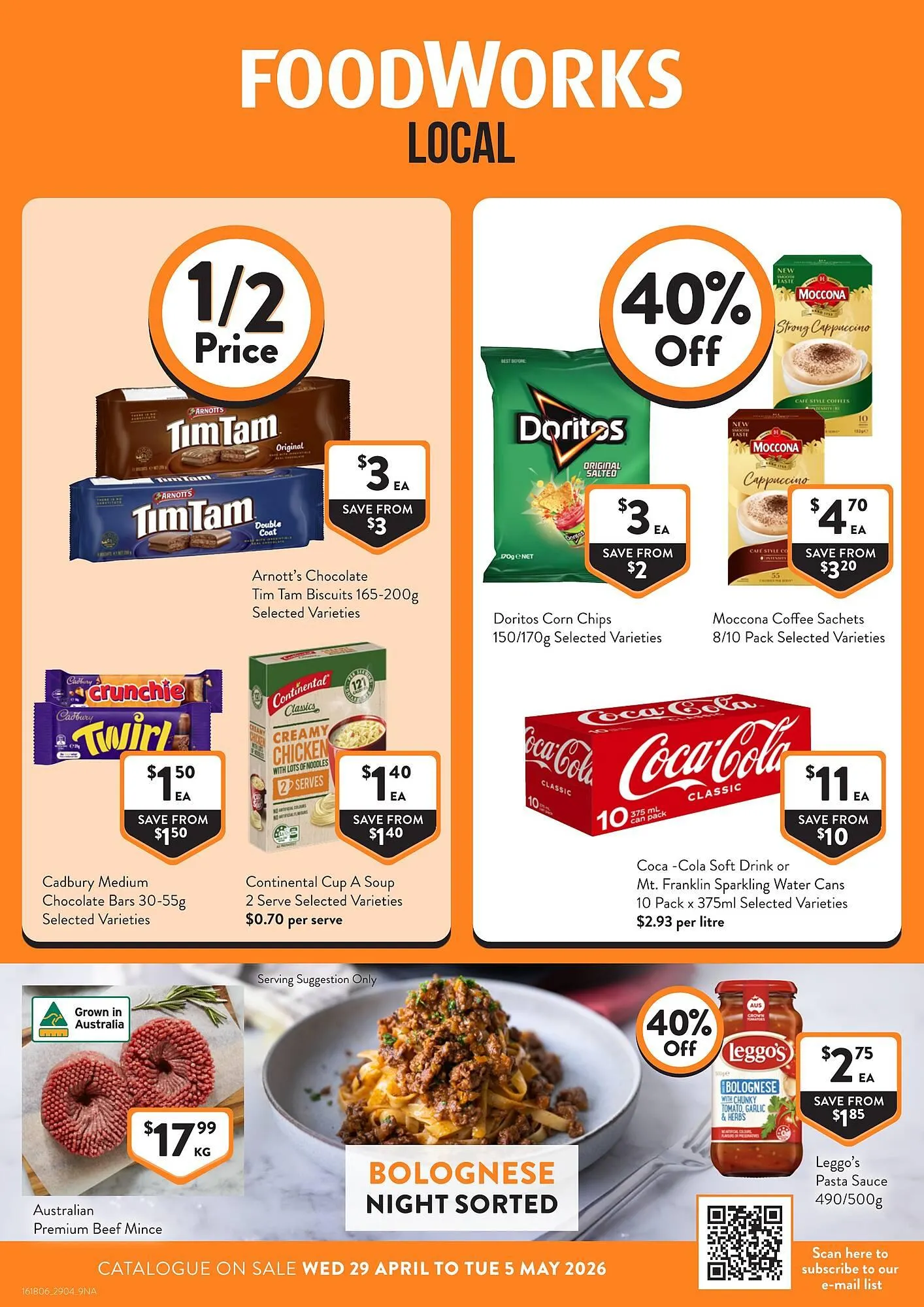 Foodworks catalogue - Catalogue valid from 29 April to 5 May 2026 - page 1