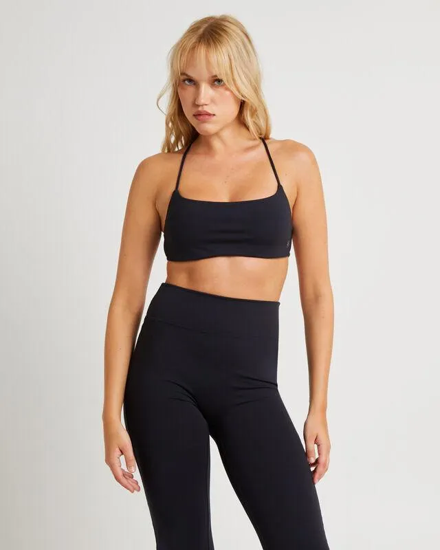 Stringy Cross Back Crop Top