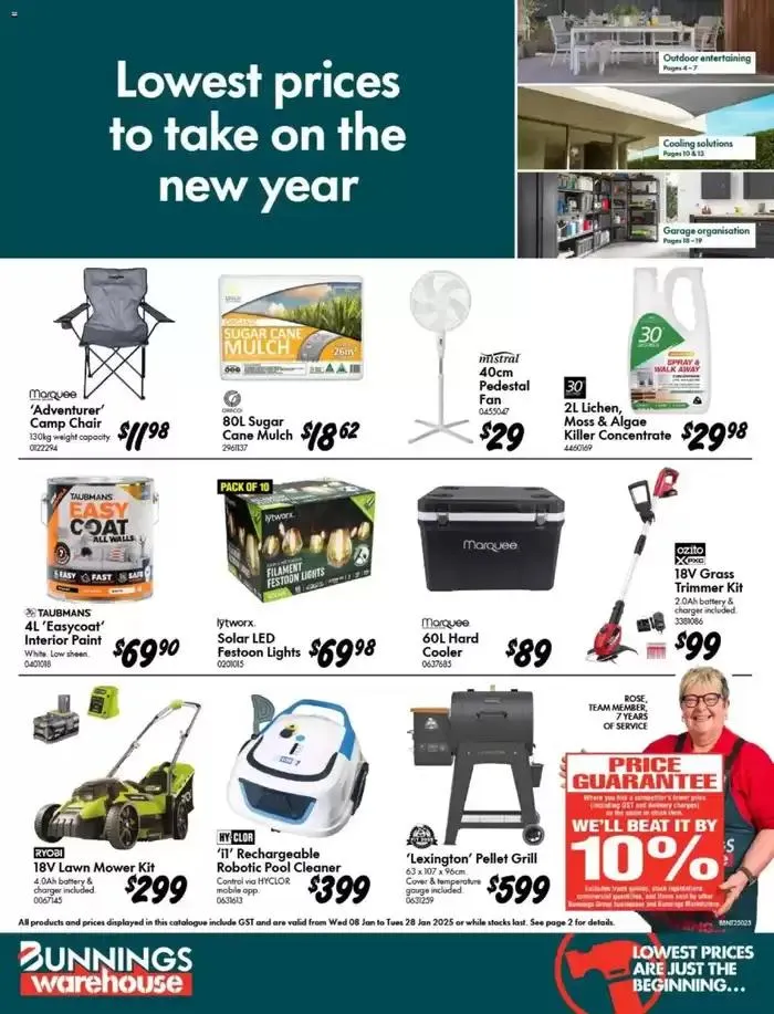 Lowes Prices to Take on the New Year - Catalogue valid from 8 January to 28 January 2025 - page 1