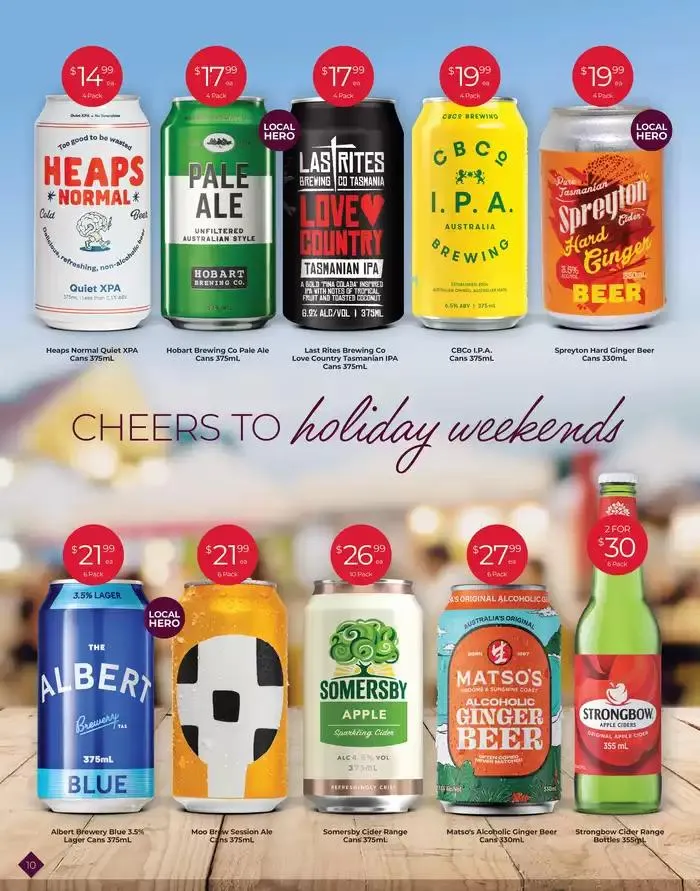 A Toast to Long Weekends - Catalogue valid from 26 March to 29 April 2025 - page 10