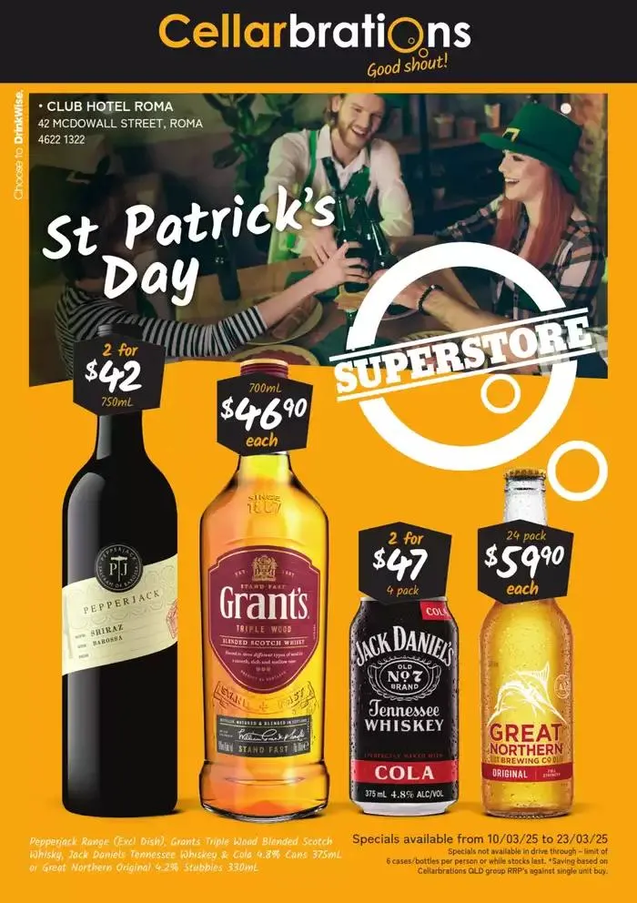 St Patrick’s Day. QLD 10/03 - Catalogue valid from 10 March to 23 March 2025 - page 1