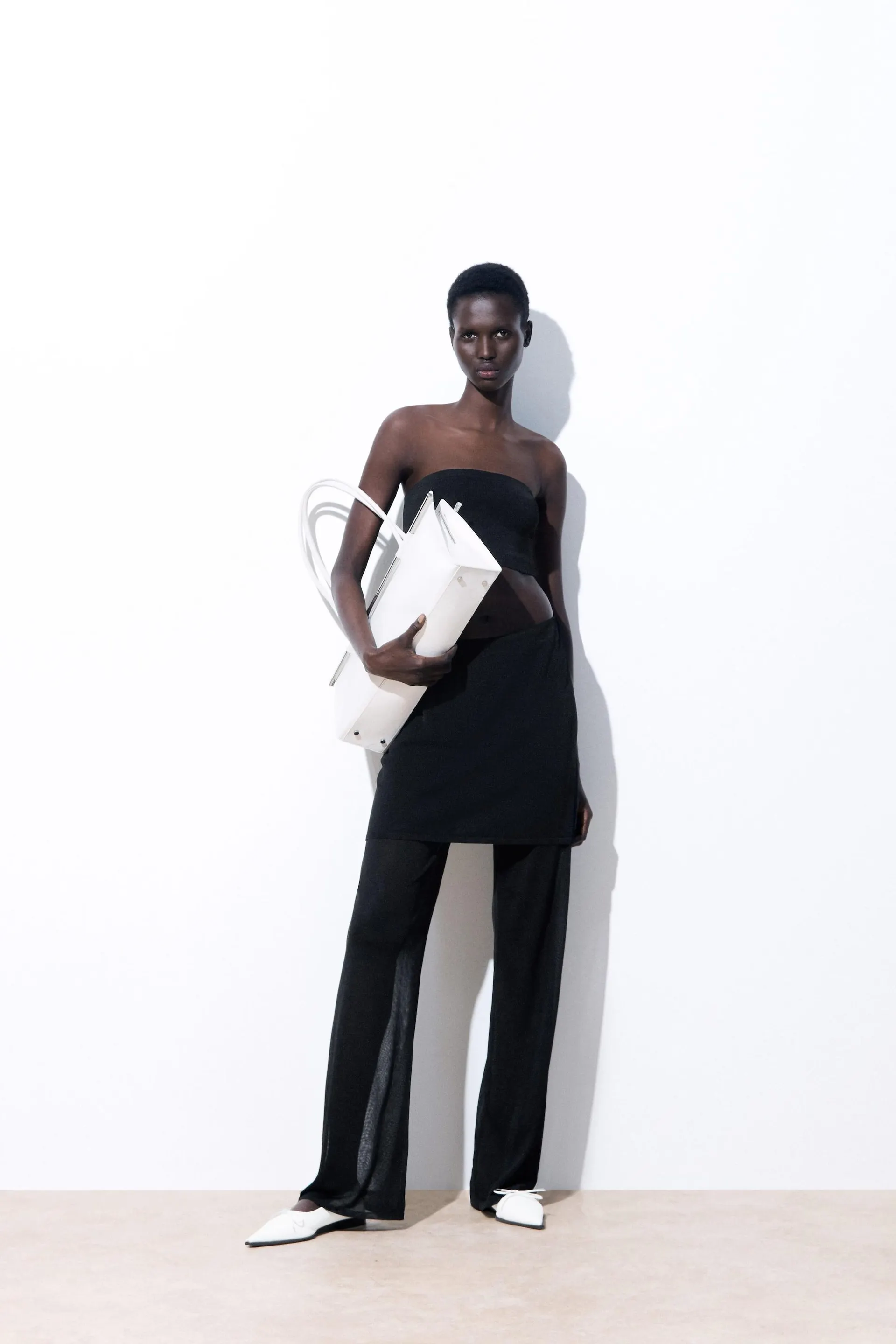 THE LAYERED KNITTED PANTS