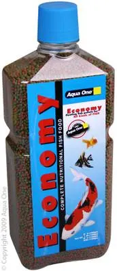 Aqua One Economy Pellet Fish Food 2mm (Bottle)