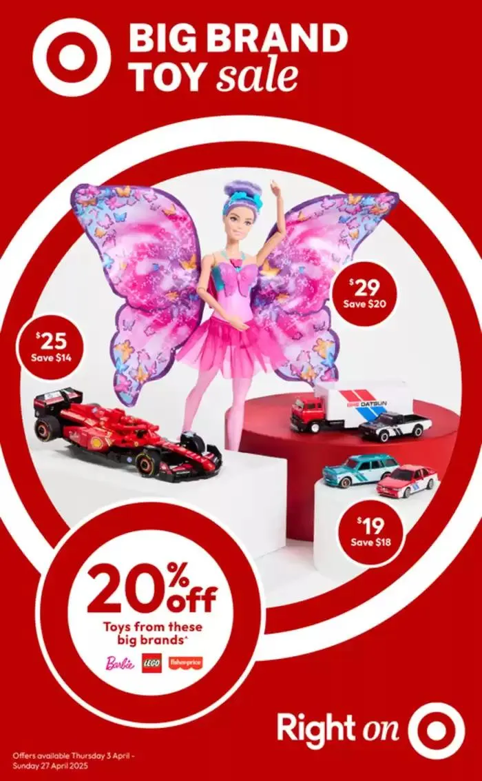 Big Brand Toy Sale - Catalogue valid from 3 April to 27 April 2025 - page 1