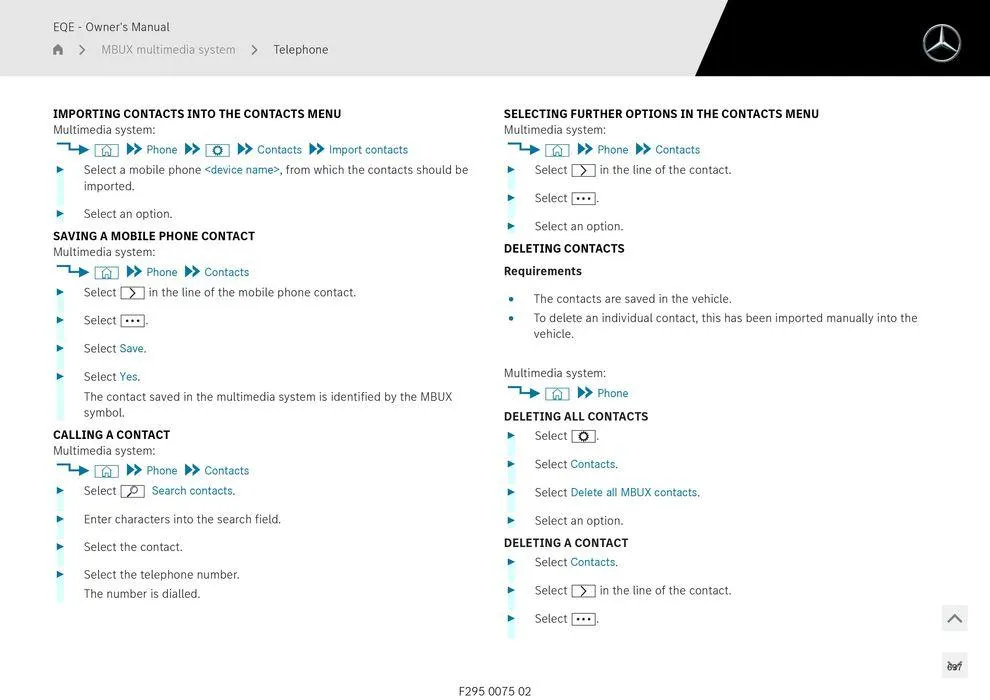 EQE Sedan - Catalogue valid from 11 September to 11 September 2025 - page 637