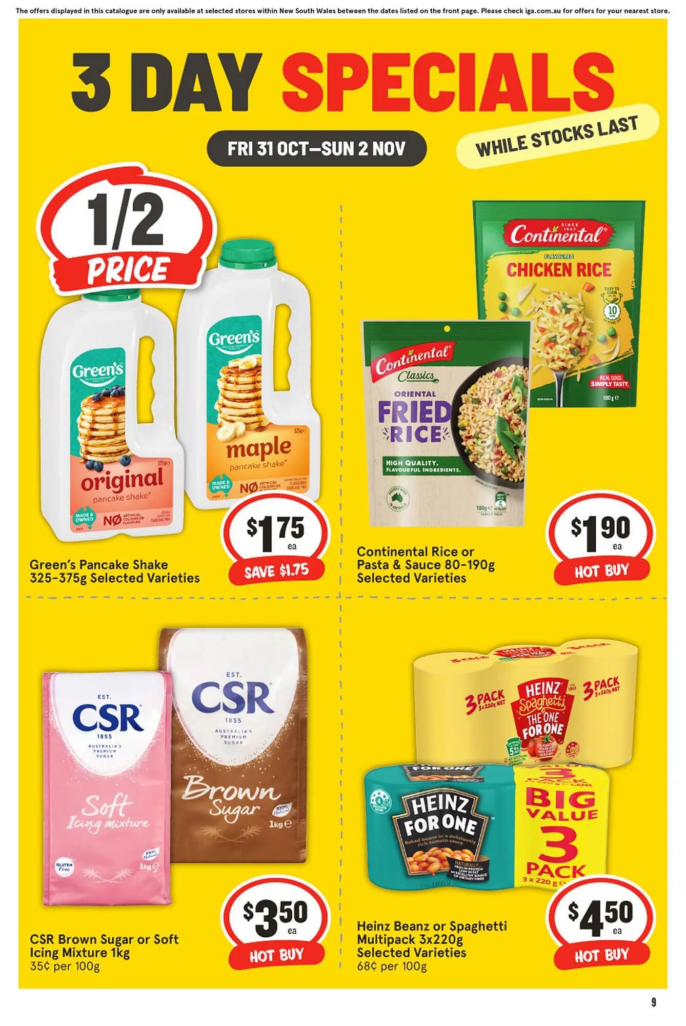 IGA catalogue - Catalogue valid from 31 October to 2 November 2025 - page 3