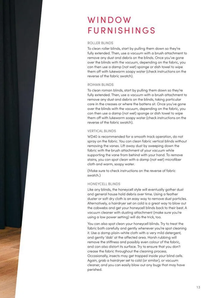 Care & Maintenance Guide - Catalogue valid from 26 February to 31 March 2025 - page 15