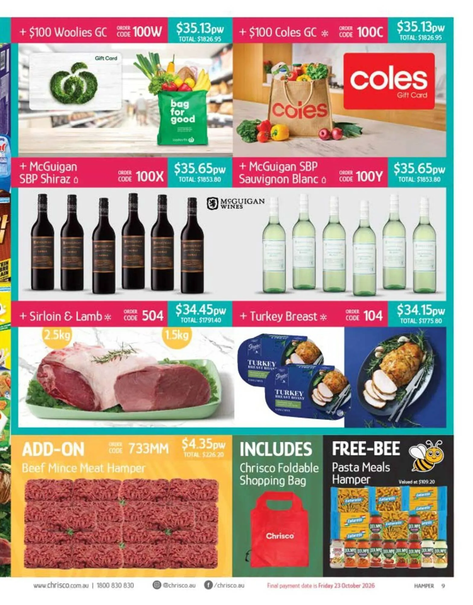 Chrisco Hampers catalogue - Catalogue valid from 19 September to 31 December 2026 - page 9