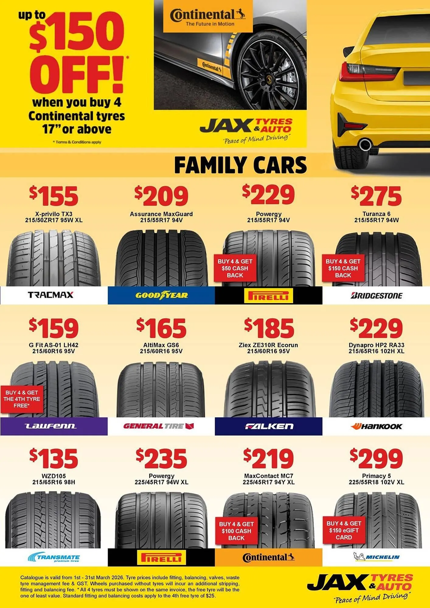 Jax Tyres catalogue - Catalogue valid from 2 March to 31 March 2026 - page 3