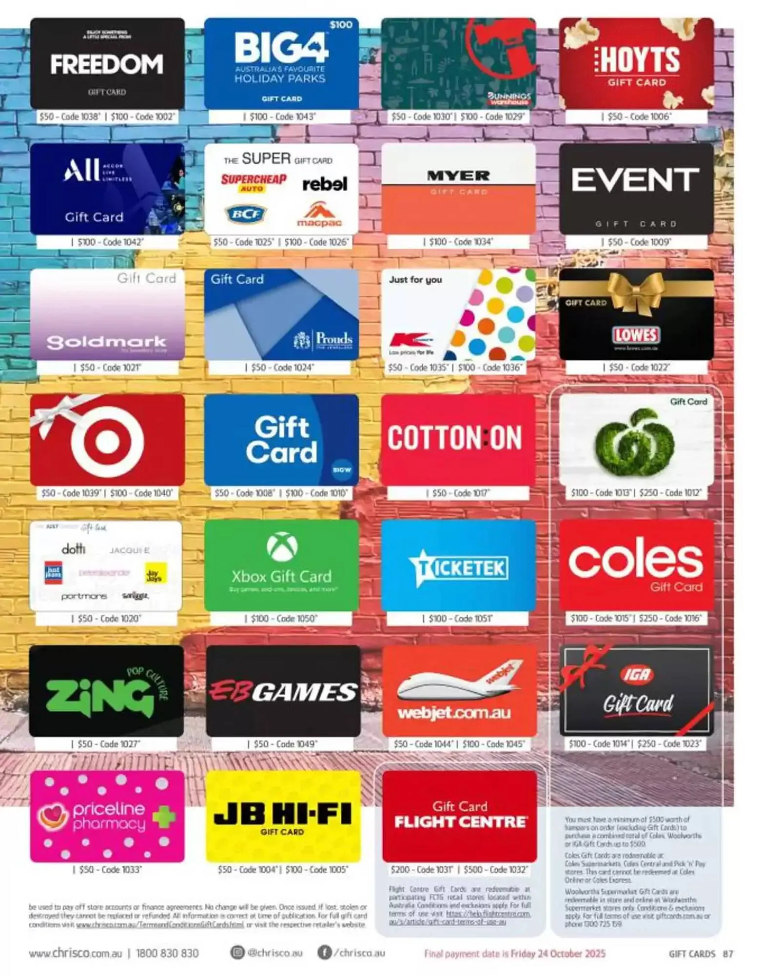 Chrisco Hampers catalogue - Catalogue valid from 2 October to 31 December 2025 - page 87