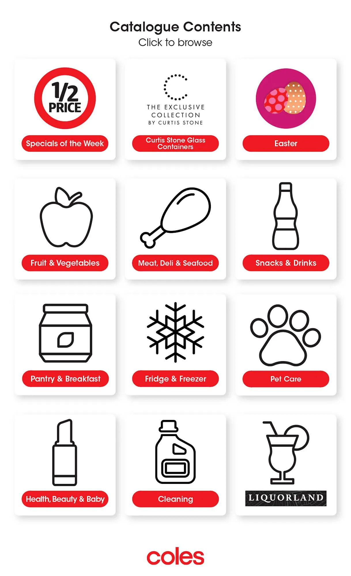 Coles catalogue - Catalogue valid from 26 March to 1 April 2025 - page 1