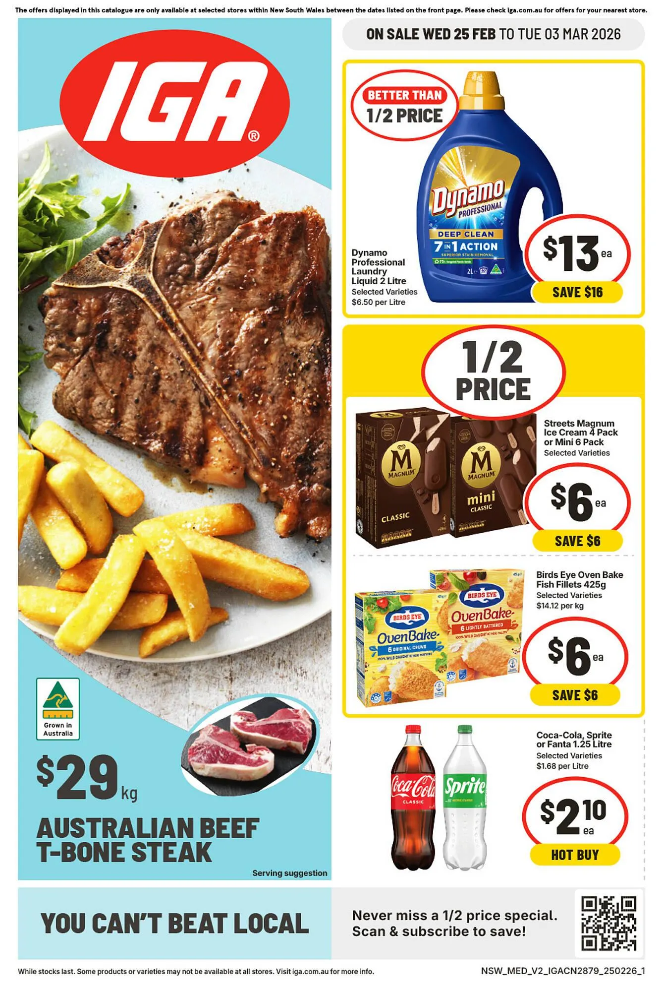 IGA catalogue - Catalogue valid from 25 February to 3 March 2026 - page 1