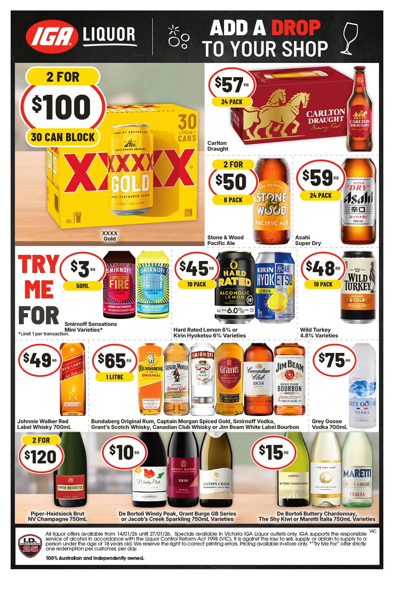 IGA Liquor catalogue - 1