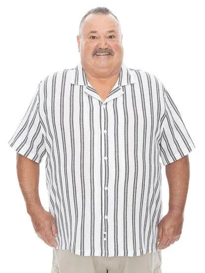 Big Mens Black Stripe Shirt