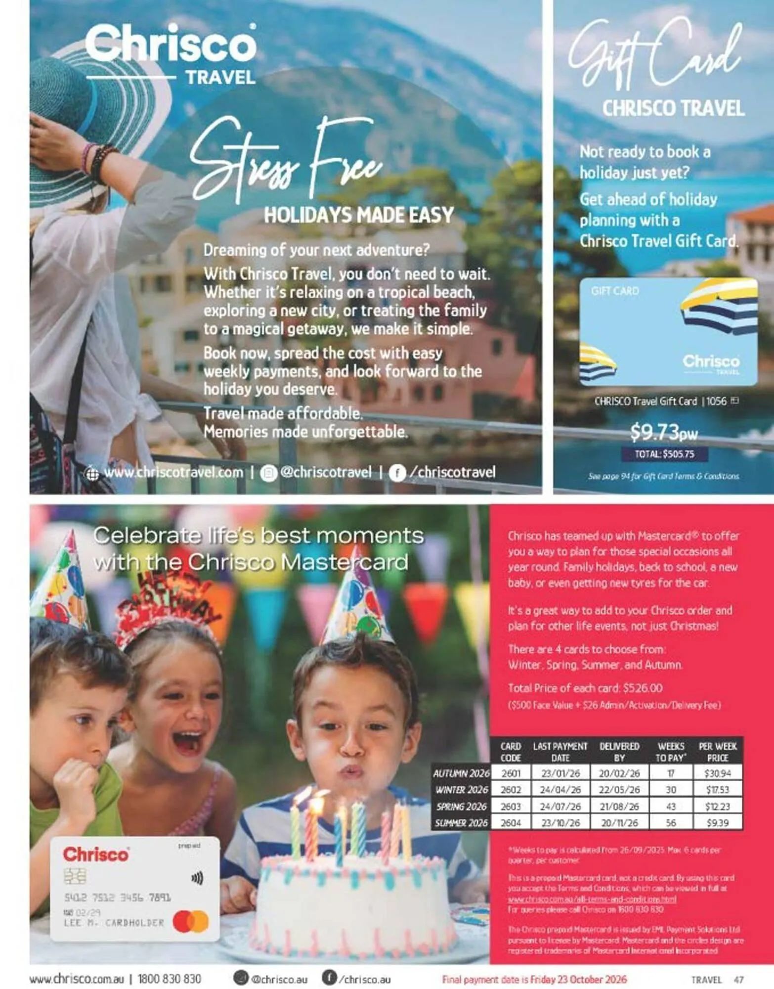 Chrisco Hampers catalogue - Catalogue valid from 26 January to 31 December 2026 - page 47