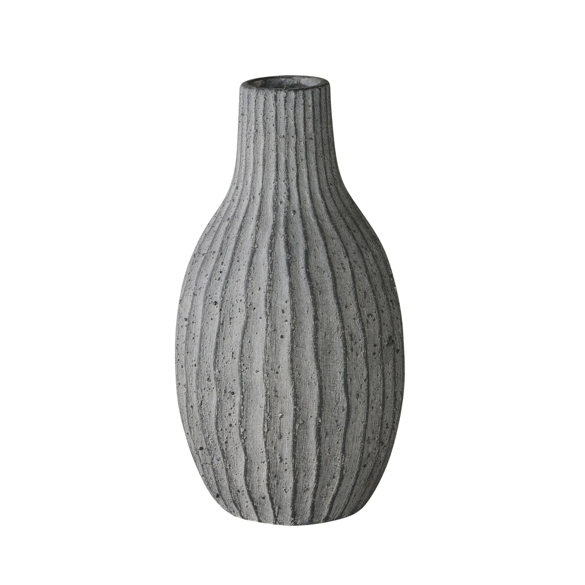Ortiz Ribbed Ceramic Vase